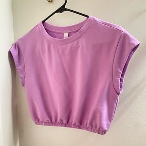 ALO Dreamy cropped short sleeve size s